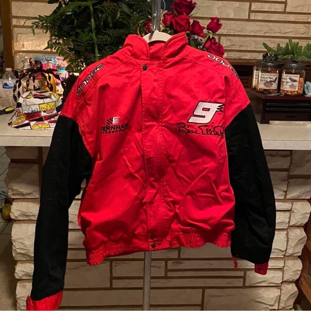 Nascar Red and Black Bomber Jacket